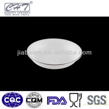 A005 Fine bone china custom logo italian ceramic plate dish